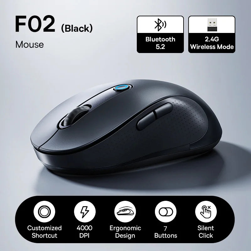Baseus F02 Wireless Mouse Ergonomic
