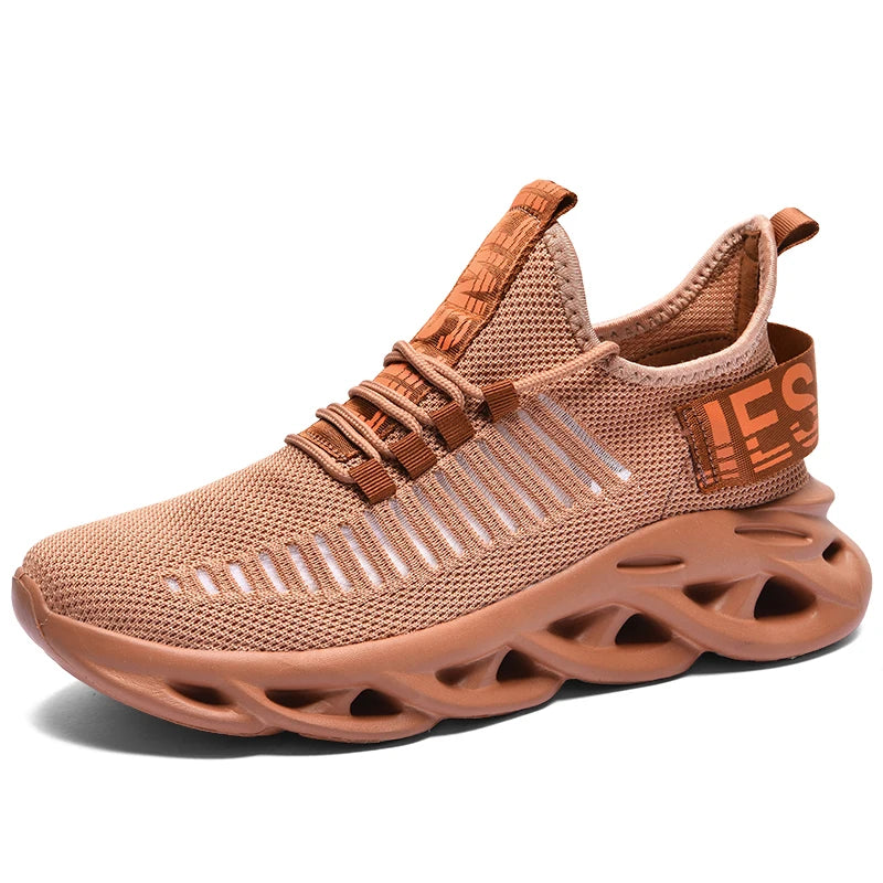 Men's Running Shoes Mesh Knitted Breathable