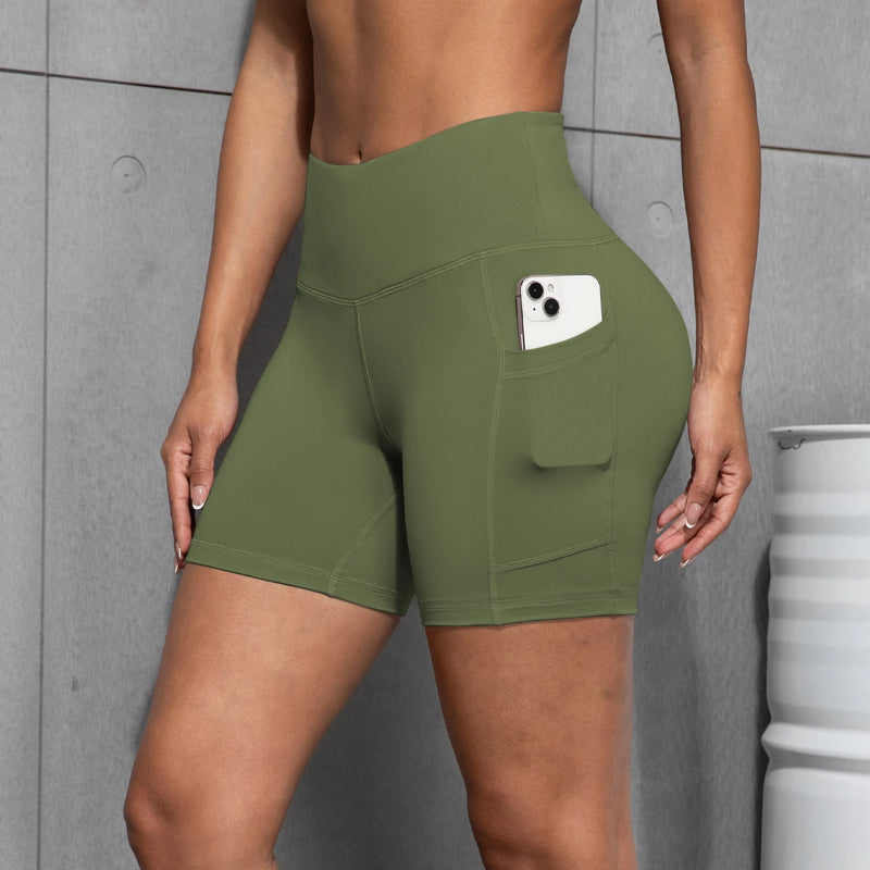 Shorts de ioga femininos