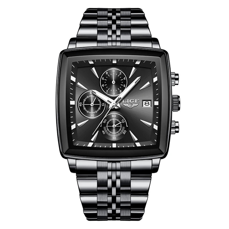 Military Square LIGE Mens Watches