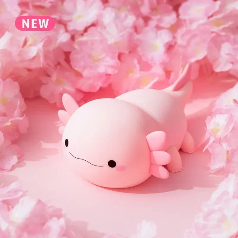 Cute Axolotl Night Light Silicone