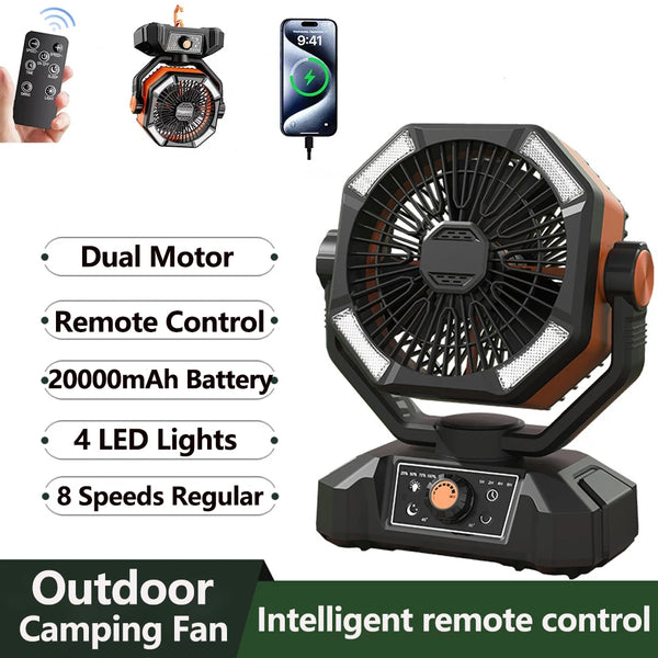 ColdSky Ventilador de acampamento