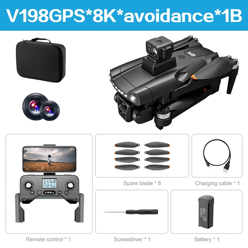 Xiaomi Mijia V198 MAX GPS Drone 8K Profesional HD Camera
