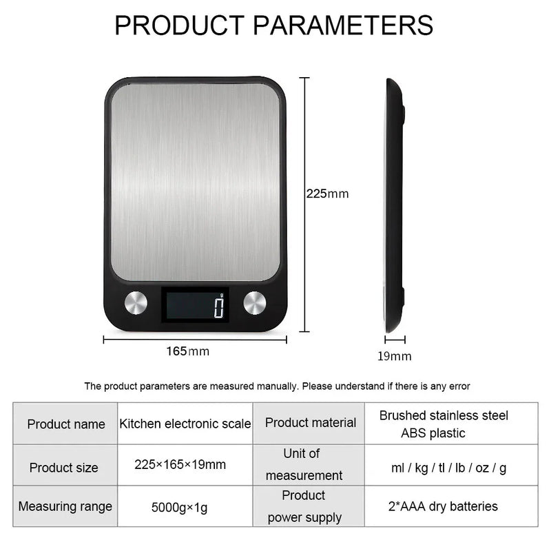 Kitchen Scale 15Kg/1g Baking Weighing Food
