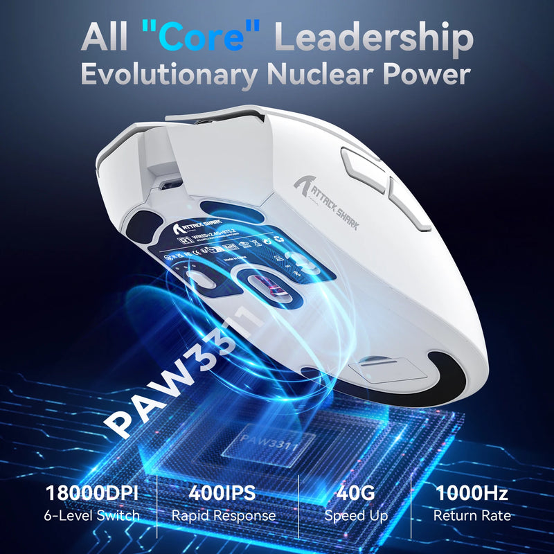 R1 Attack Shark Wireless Mouse Bluetooth