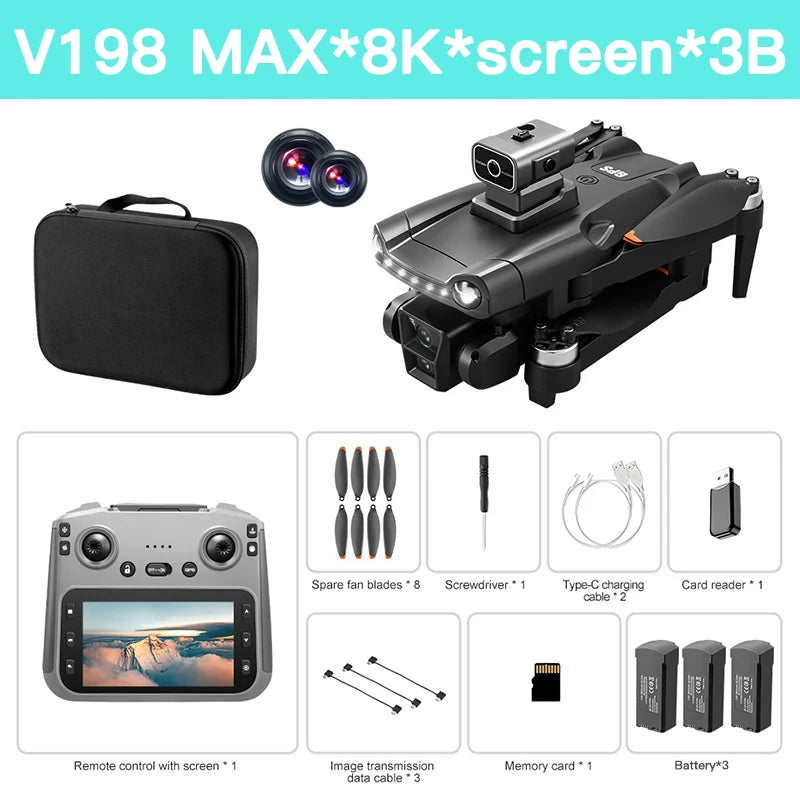 Xiaomi Mijia V198 MAX GPS Drone 8K Profesional HD Camera