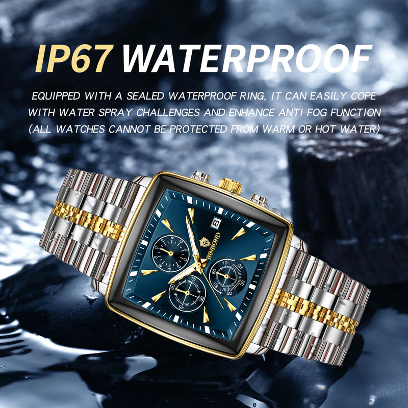LuxeArc Square Watch