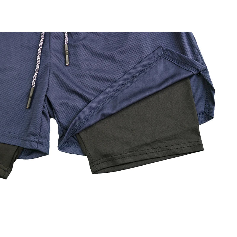 Short Dry Fit Duplo 2 em 1 Masculino