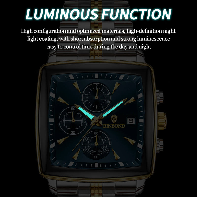 LuxeArc Square Watch