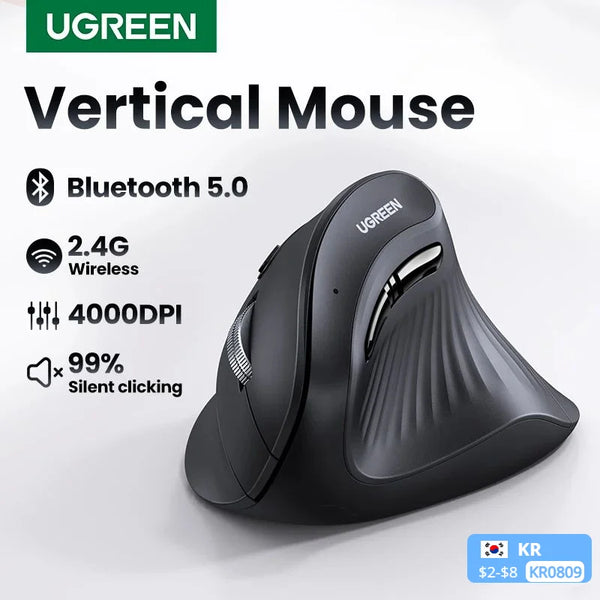 Mouse vertical sem fio UGREEN