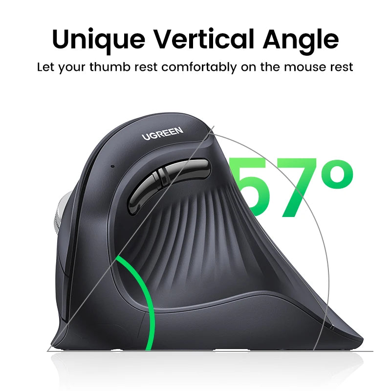 Mouse vertical sem fio UGREEN