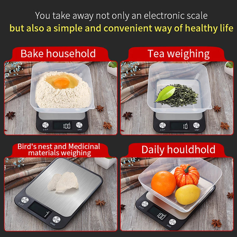 Kitchen Scale 15Kg/1g Baking Weighing Food
