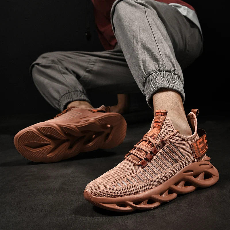 Men's Running Shoes Mesh Knitted Breathable