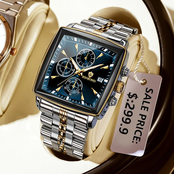 LuxeArc Square Watch