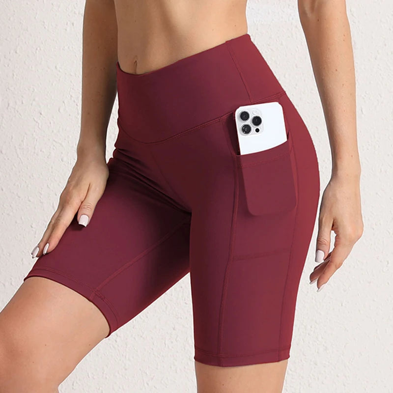 Shorts de ioga femininos