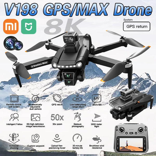 Xiaomi Mijia V198 MAX GPS Drone 8K Profesional HD Camera