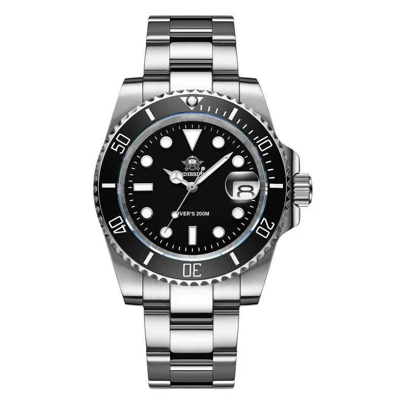 SilverEdge Stainless Steel Watch Men's
